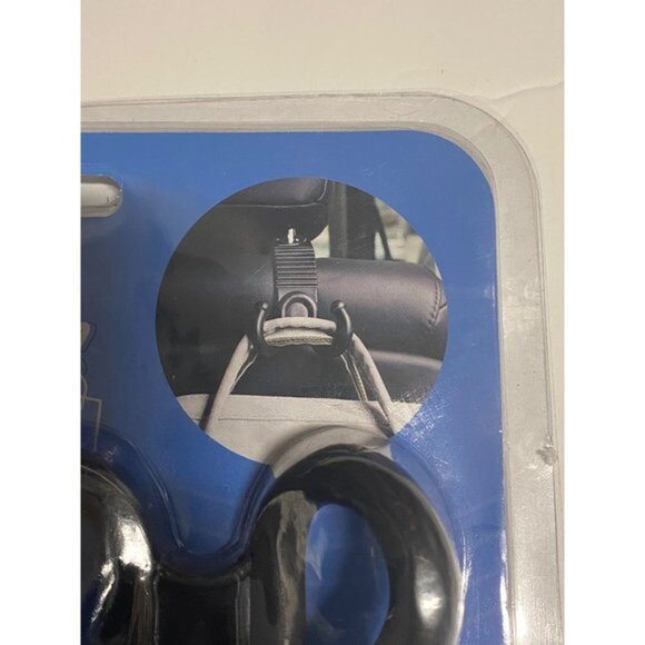 Carsys Car Holder Hooks Car Back Seat Headrest Hanger Black 2 Hooks - Picture 4 of 8